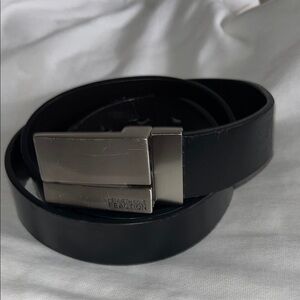 Kenneth Cole Reaction Black Belt with Silver Buckle